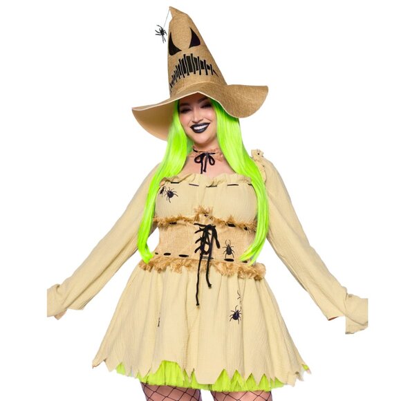 Bugged Out Baddie Costume,  Peasant Dress with waist cincher design - Picture 1 of 2